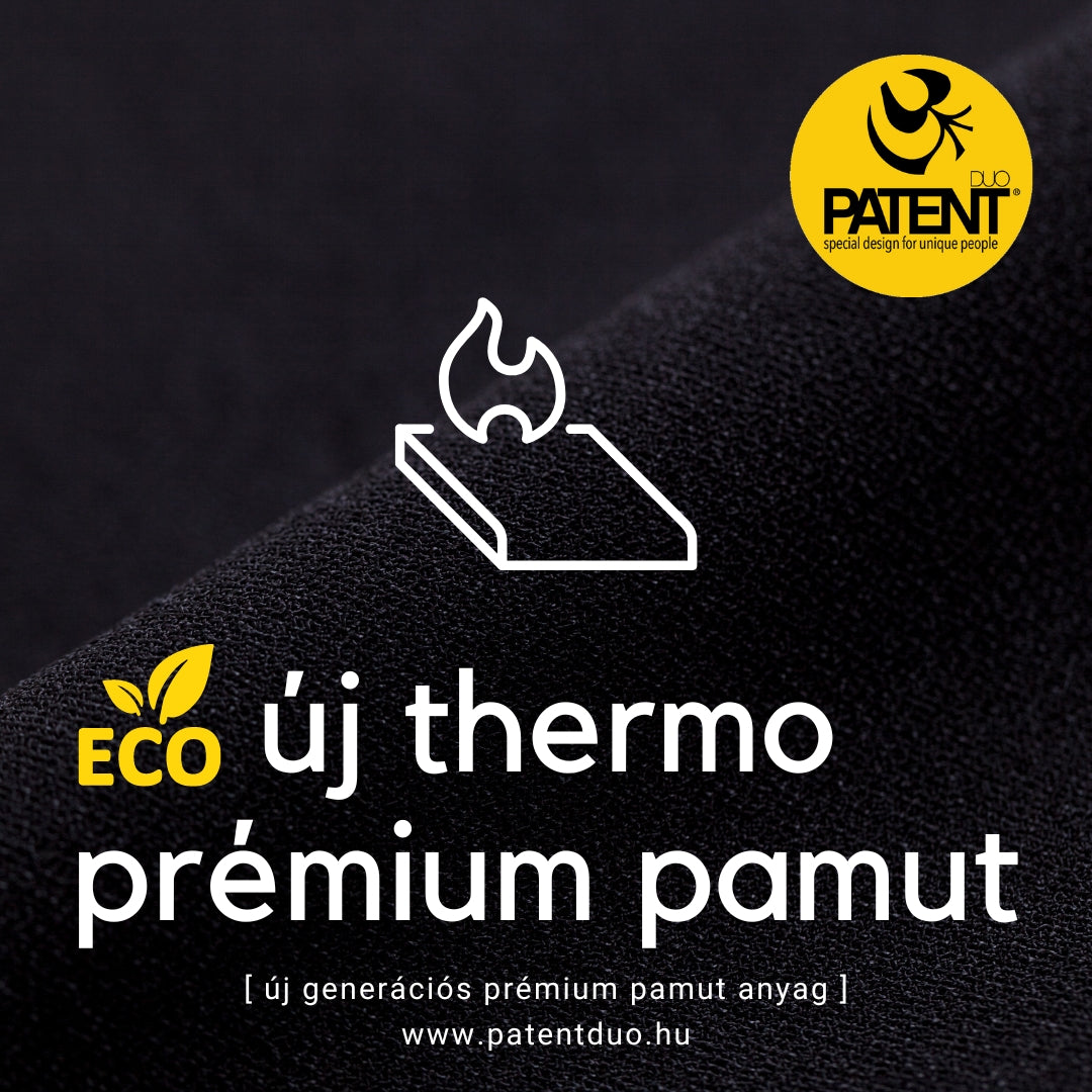 Prémium organikus Pamut bokanadrág FEKETE THERMO