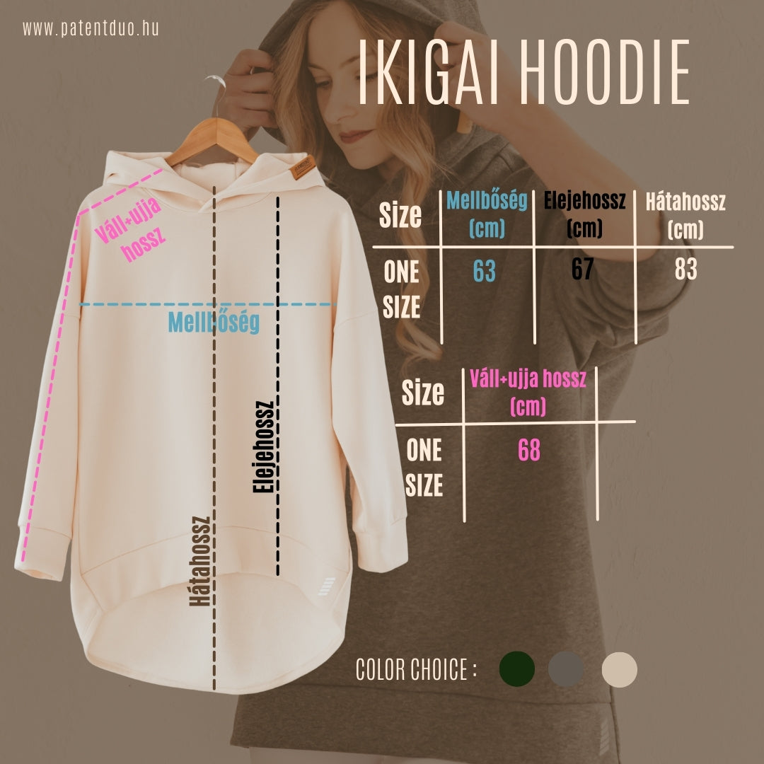 Kapucnis-Hooded jóga / streetwear jóga, pilates pulóver SHERPA KRÉM